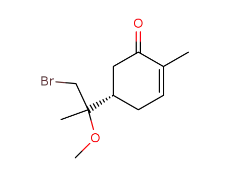 5-(1-(bromomethyl)-1-methoxyethyl)-2-methylcyclohex-2-enone
