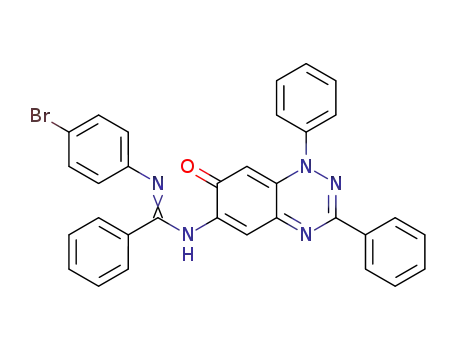 N′-(4-bromophenyl)-N-(1,7-dihydro-7-oxo-1,3-diphenylbenzo[e][1,2,4]triazin-6-yl)benzamidine