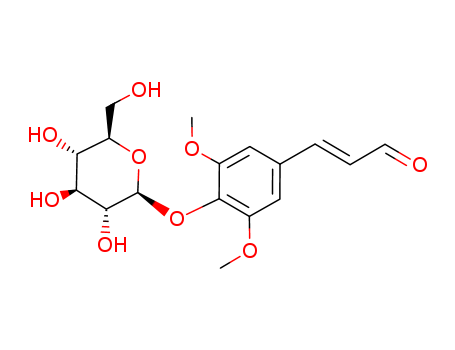 2-Propenal, 3-[4-(b-D-glucopyranosyloxy)-3,5-dimethoxyphenyl]-,(2E)-