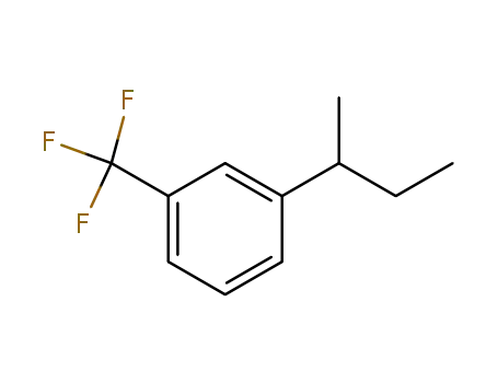 Molecular Structure of 87922-44-9 (Benzene, 1-(1-methylpropyl)-3-(trifluoromethyl)-)