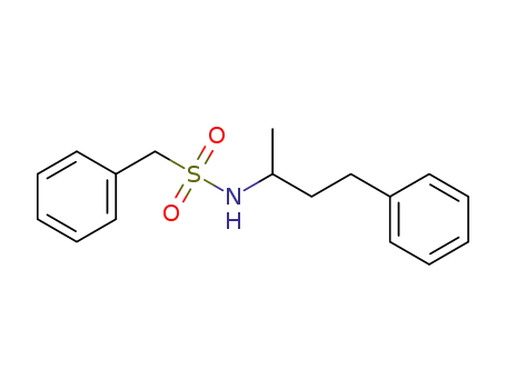 Molecular Structure of 432503-13-4 (N-(1-methyl-3-phenylpropyl)-C-phenylmethanesulfonamide)