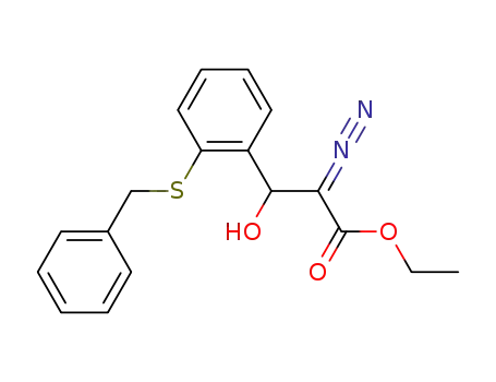 ethyl 3-(2-benzylthio)phenyl-2-diazo-3-hydroxypropanoate