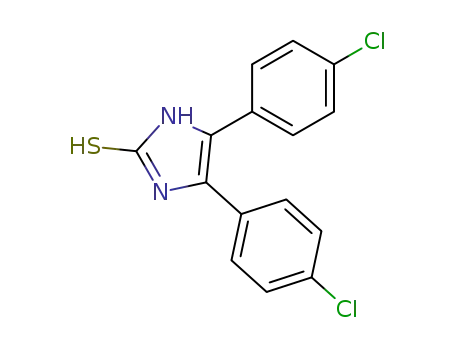 Molecular Structure of 23187-08-8 (2H-Imidazole-2-thione, 4,5-bis(4-chlorophenyl)-1,3-dihydro-)