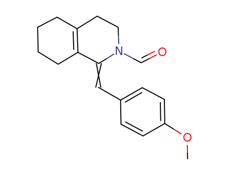 2(1H)-Isoquinolinecarboxaldehyde,
3,4,5,6,7,8-hexahydro-1-[(4-methoxyphenyl)methylene]-, (E)-