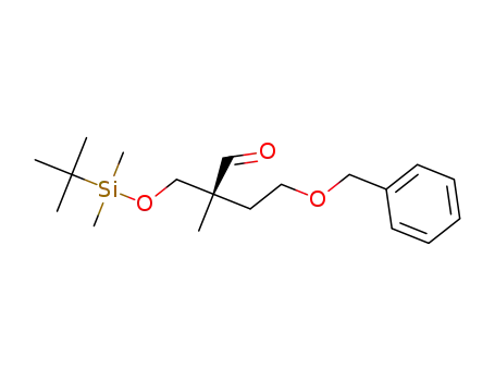 (R)-4-(benzyloxy)-2-((tert-butyldimethylsilyloxy)methyl)-2-methylbutanal