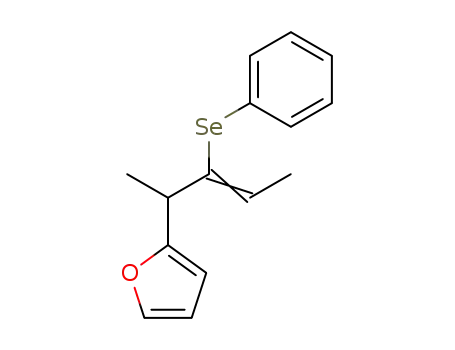Molecular Structure of 87728-73-2 (Furan, 2-[1-methyl-2-(phenylseleno)-2-butenyl]-, (E)-)