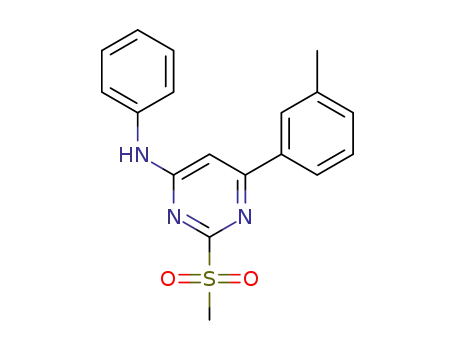 2-(methylsulfonyl)-N-phenyl-6-(m-tolyl)pyrimidin-4-amine