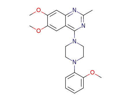 Molecular Structure of 1448676-47-8 (6,7-dimethoxy-4-(4-(2-methoxyphenyl)piperazin-1-yl)-2-methylquinazoline)
