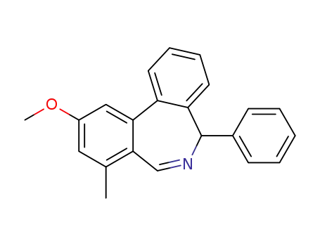 Molecular Structure of 1527521-13-6 (2-methoxy-4-methyl-7-phenyl-7H-dibenzo[c,e]azepine)