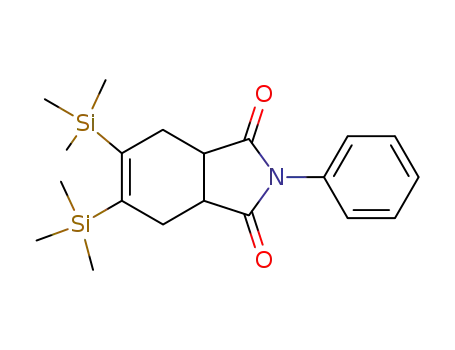 2-Phenyl-5,6-bis-trimethylsilanyl-3a,4,7,7a-tetrahydro-isoindole-1,3-dione