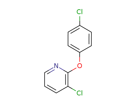 Molecular Structure of 76893-58-8 (3-Chloro-2-(4-chloro-phenoxy)-pyridine)