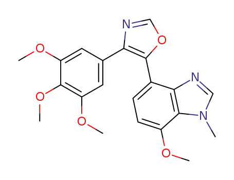 4-(3,4,5-trimethoxyphenyl)-5-(7-methoxy-N<sup>1</sup>-methylbenzo[d]imidazole-4yl)oxazole