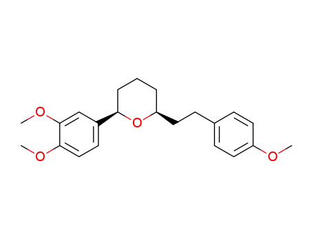(2R,6S)-2-(3,4-dimethoxyphenyl)-6-(4-methoxyphenethyl)tetrahydro-2H-pyran
