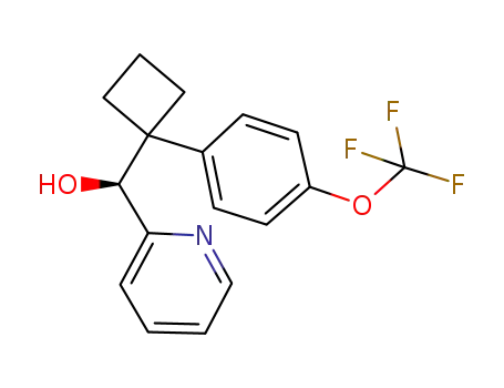 (S)-pyridin-2-yl(1-(4-(trifluoromethoxy)phenyl)cyclobutyl)methanol