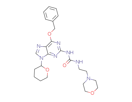 1-[6-(benzyloxy)-9-(tetrahydro-2H-pyran-2-yl)-9H-purin-2-yl]-3-(2-morpholinoethyl)urea