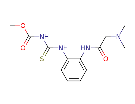 1-methoxycarbonyl-3-(2-dimethylaminoacetamidophenyl)thiourea