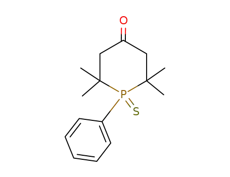 Molecular Structure of 1216-38-2 (4-Phosphorinanone, 2,2,6,6-tetramethyl-1-phenyl-, 1-sulfide)