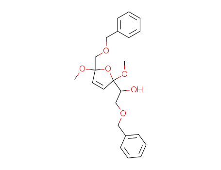 2-(2-benzyloxy-1-hydroxyethyl)-5-benzyloxymethyl-2,5-dimethoxy-2,5-dihydrofuran