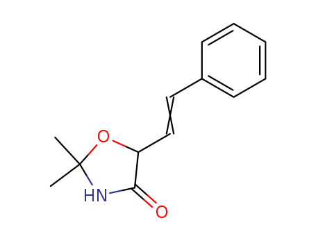 4-Oxazolidinone,2,2-dimethyl-5-(2-phenylethenyl)- cas  721-19-7