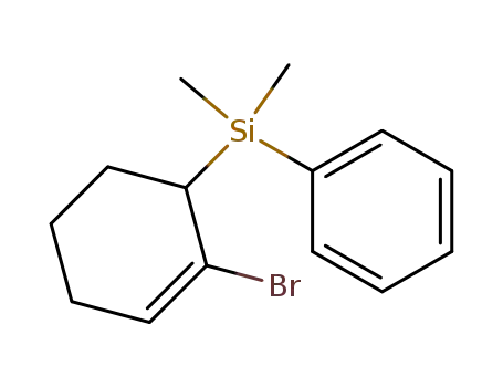 (2-Bromo-cyclohex-2-enyl)-dimethyl-phenyl-silane