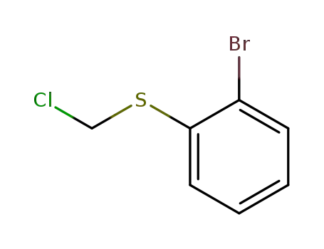 Molecular Structure of 54257-90-8 (Benzene, 1-bromo-2-[(chloromethyl)thio]-)