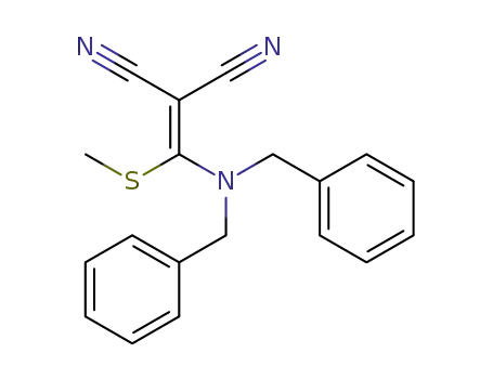 2-((dibenzylamino)(methylthio)methylene)malononitrile