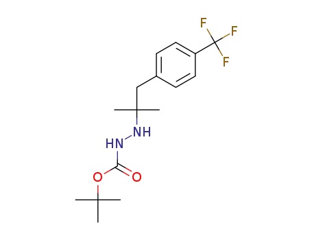 tert-butyl 2-(2-methyl-1-(4-(trifluoromethyl)phenyl)propan-2-yl)hydrazinecarboxylate
