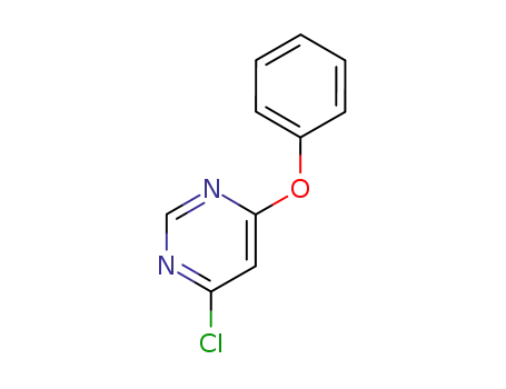 Molecular Structure of 124041-00-5 (4-PHENOXY-6-CHLOROPYRIMIDINE)