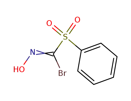Molecular Structure of 70367-23-6 (Methanimidoyl bromide, N-hydroxy-1-(phenylsulfonyl)-)
