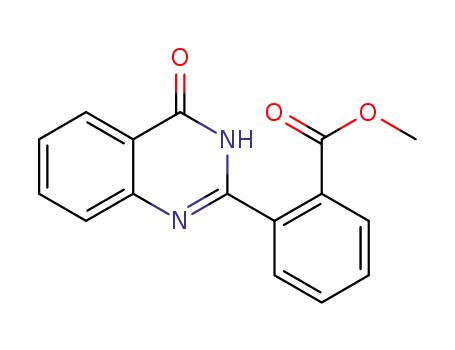 Molecular Structure of 83800-87-7 (Benzoic acid, 2-(1,4-dihydro-4-oxo-2-quinazolinyl)-, methyl ester)