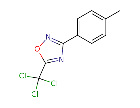 Molecular Structure of 5373-86-4 (3-(4-Methylphenyl)-5-(trichloromethyl)-1,2,4-oxadiazole)