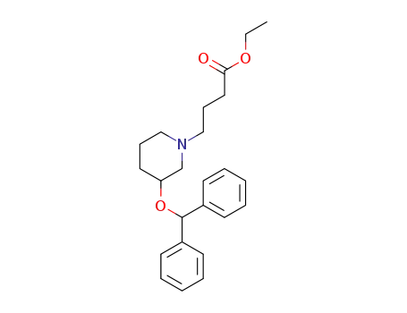 4-(3-Benzhydryloxy-piperidin-1-yl)-butyric acid ethyl ester