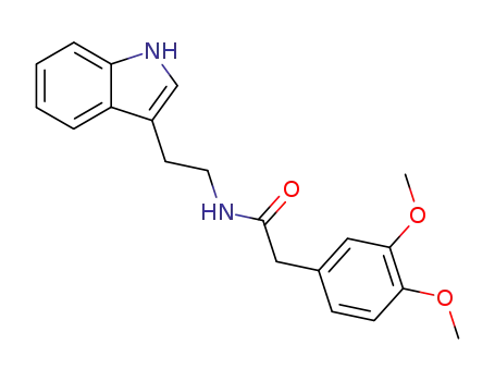 Molecular Structure of 86296-23-3 (N-(3,4-Dimethoxyphenylacetyl)tryptamine)