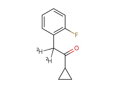 Molecular Structure of 1646868-75-8 ([<sup>2</sup>H]-cyclopropyl 2-fluorobenzyl ketone)