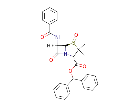 6-벤자미도-3,3-디메틸-7-옥소-4-티아-1-아자비시클로[3.2.0]헵탄-2-카르복실산 벤즈히드릴 에스테르 4-옥사이드