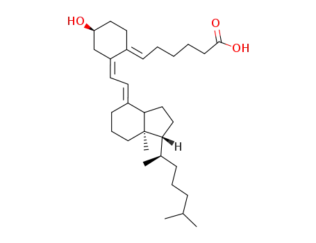 6-[(S)-2-[2-[(1R,7aR)-1-((R)-1,5-Dimethyl-hexyl)-7a-methyl-octahydro-inden-(4E)-ylidene]-eth-(Z)-ylidene]-4-hydroxy-cyclohex-(E)-ylidene]-hexanoic acid