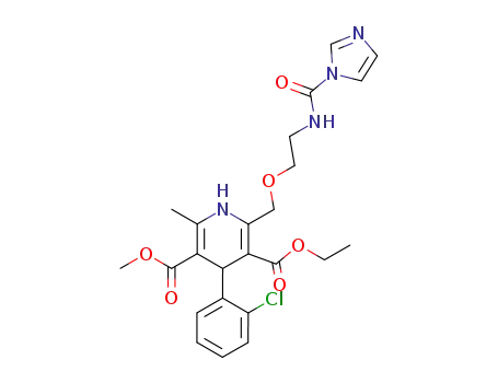 4-(2-chlorophenyl)-3-ethoxycarbonyl-2-{2-[N-(1-imidazolylcarbonyl)amino]ethoxymethyl}-5-methoxycarbonyl-6-methyl-1,4-dihydropyridine