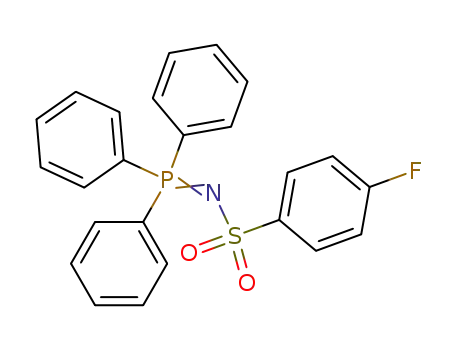 Molecular Structure of 105899-98-7 (Benzenesulfonamide, 4-fluoro-N-(triphenylphosphoranylidene)-)