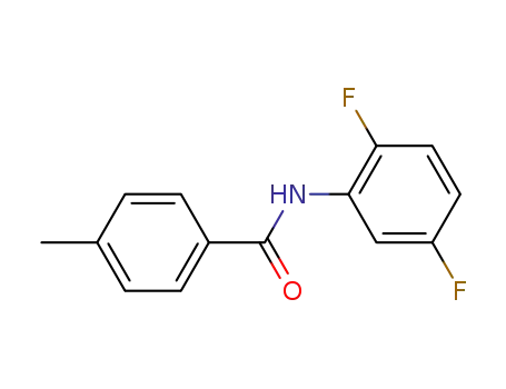 Molecular Structure of 104608-52-8 (N-(2,5-Difluorophenyl)-4-MethylbenzaMide, 97%)