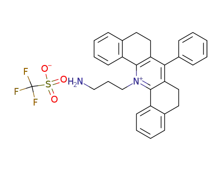 N-(3-aminopropyl)-5,6,8,9-tetrahydro-7-phenyldibenzo<c,h>acridinium trifluoromethanesulphonate