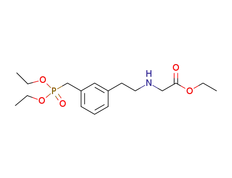 Glycine, N-[2-[3-[(diethoxyphosphinyl)methyl]phenyl]ethyl]-, ethyl ester