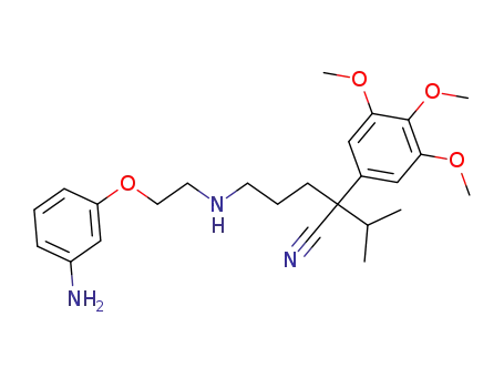 5-[2-(3-Amino-phenoxy)-ethylamino]-2-isopropyl-2-(3,4,5-trimethoxy-phenyl)-pentanenitrile