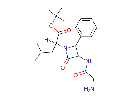 (S)-2-[3-(2-Amino-acetylamino)-2-oxo-4-phenyl-azetidin-1-yl]-4-methyl-pentanoic acid tert-butyl ester