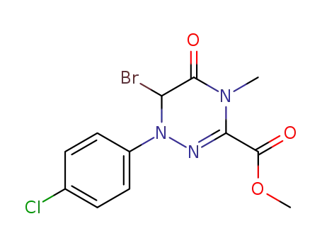 Methyl 6-Bromo-1-(4-chlorophenyl)-1,4,5,6-tetrahydro-4-methyl-5-oxo-1,2,4-triazine-3-carboxylate