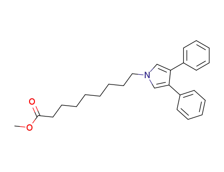 Molecular Structure of 137138-00-2 (1H-Pyrrole-1-nonanoic acid, 3,4-diphenyl-, methyl ester)