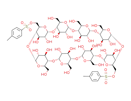 Molecular Structure of 104901-63-5 (6A,6E-bis-tosyl-γ-cyclodextrin)