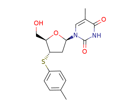 Thymidine,3'-S-(4-methylphenyl)-3'-thio- (9CI)