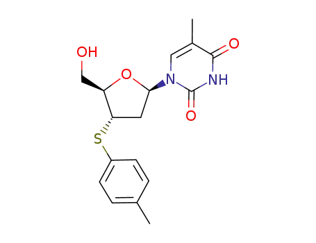 Thymidine,3'-S-(4-methylphenyl)-3'-thio- (9CI)