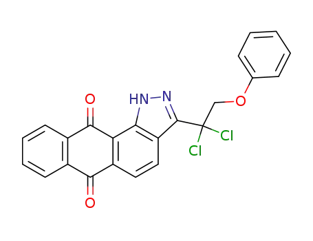 1H-Naphth[2,3-g]indazole-6,11-dione, 3-(1,1-dichloro-2-phenoxyethyl)-