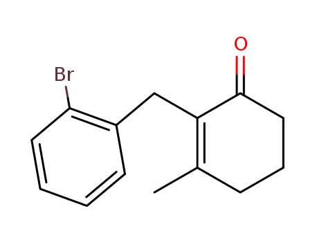 Molecular Structure of 138616-62-3 (2-Cyclohexen-1-one, 2-[(2-bromophenyl)methyl]-3-methyl-)
